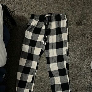 Black and White Checkered Pants